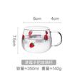 Jarra Creativa de Vidrio Resistente al Calor y Alta Temperatura con Tapa de Acero, Jarra de Vidrio de Borosilicato de Alta Capacidad para Agua Fría, Tetera para Cold Brew en Caja de Regalo