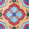 Azulejos pequenos 100x100 personalizados de fábrica para parede de fundo de varanda, azulejos esmaltados para lavatório, azulejos coloridos retrô