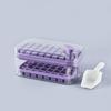 Molde para bandeja de hielo de PP cuadrado para refrigerador, descongelación con un solo clic, prensado de cubitos de hielo, caja de almacenamiento de hielo, herramienta de cocina, caja de hielo