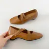Zapatos de tacón grueso con punta fina estilo francés para mujer, nueva colección de otoño 2026, inspirados en el ballet, perfectos con vestidos, que realzan la altura, zapatos retro Mary Jane