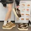 Tênis Casuais de Cano Baixo 2026 para Pessoas Baixas Moda Board Estudante Solado Grosso Cadarço Sapatos Outono/Inverno Estilo Coreano Feminino Sapatos Únicos