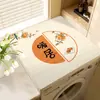 Alfombrilla para tapa de lavadora, funda antipolvo, alfombrilla protectora solar, paño para tapa de refrigerador, alfombrilla absorbente, alfombrilla a prueba de polvo para mesita de noche de tierra de diatomeas