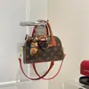 2026 Nuevo Estilo Bolso Boston Almohada Estampado Retro Bolso de Mano para Viaje Bolso Cruzado