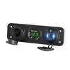Carregador de carro modificado voltímetro Tipo-c carregamento rápido para celular QC3.0 novo painel combinado 12/24V