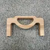 2021 nuevo bolso accesorios de equipaje marco de clip de madera DIY bolso de madera dorado 20*8.5cm pie de barcaza Madera