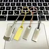 Hebilla Metálica para Colgar Llavero de Memoria USB Cadena de Serpiente Hebilla Zhu Dan Anillo de Cáñamo Hebilla de Langosta Cadena Corta de Eslabón Multiusos