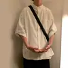 Nueva Camisa Estilo Chino, Ropa para Hombre Estilo Nacional, Diseño de Cuello Alto Retro de Alta Gama, Chaqueta Camisa de Manga Corta, Tendencia Nacional de Verano