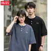 Camiseta Personalizada/A Medida Estilo Lujo Ligero Old Money Manga Corta Edición Verano Atuendo de Pareja Camiseta de Punto Gofrado Falso Dos Piezas Cuello en V