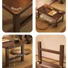 Mesa de Mirador, Mesa Pequeña, Mesa de Té Tatami Japonesa, Mesa Kang, Mesa de Café Plegable, Mesa Kang, Mesa Baja de Piso para Balcón, Mesa Baja para Repisa de Ventana