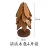 Árbol de Navidad Transfronterizo con Estilo Esterilla Aislante de Haya Venta al por Mayor Posavasos para Árbol de Navidad Posavasos de Madera Regalo Adornos Pequeños Antiescaldado