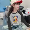 Camiseta Interior Térmica de Polar para Niñas, Nuevo Estilo Otoño/Invierno 2026, Camiseta de Manga Larga Raglán, Top Cálido para Bebé Niña