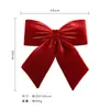Adornos para Árbol de Navidad con Lazo Rojo Plisado, Decoraciones de Escena de Boda con Lazo, Decoraciones de Tienda con Lazo, Lazo