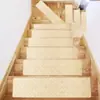 Alfombrillas para Escaleras Transfronterizas Autoadhesivas Alfombra Grabada Absorbentes Peldaños Sin Pegamento Autoadhesivas Alfombrillas para Peldaños Antideslizantes Resistentes al Desgaste Alfombrillas para Escaleras
