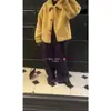 Ahora el Nuevo Modelo de Invierno 2025 del Diseñador Coreano Et*Os es un Abrigo de Piel Sintética Cálido, de Corte Holgado y Ecológico con Cuello Revers