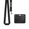 Carretel de Crachá Retrátil de Puxar Fácil em Estoque do Fabricante Porta-Crachá de Trabalho UV Estampa de Leopardo Clipe de Crachá Cordão para Escritório Atacado