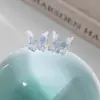 Pendientes de Aro con Lazo de Circonita del Mismo Estilo de Liu Yifei para Mujer Pendientes Franceses Degradados Pendientes 2025 Nuevo Estilo Caliente Pendientes