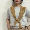 Chal pequeño estilo coreano primavera y verano delgado encaje floral hueco todo partido corto protector solar chaleco pequeño pañuelo pequeño