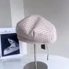Boina Fashion Retro de Bolinhas para Outono e Inverno para Mulheres, Chapéu de Artista Casual Versátil Afina o Rosto, Chapéu de Abóbora Estiloso e Moderno