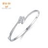 Pulseira de Prata s925 Feminina Temperamento Coreano Cravejada com Diamantes Design de Nicho Pulseira Aberta Joia de Mão de Alta Qualidade Celebridade da Internet