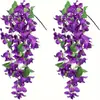 Parede de bougainvillea artificial pendurada flor artificial videira pendurada decoração para parede interna da sala de estar, planta verde de parede para projetos