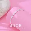 Pulsera de Plata Pie de Conejo de la Suerte Lujo Ligero Nicho Joyería de Plata de Ley S999 Nuevo Regalo de San Valentín Cumpleaños para Novia