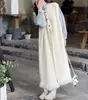 Nuevo Chaleco Largo de Punto para Mujer Otoño e Invierno 2024 Chaleco Suéter de Diseño de Estilo Coreano de Cuello Redondo Estilo Lazy para Mujer Trendy