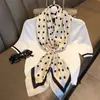 Lenço de Seda Social Clássico Elegante 2026 para Mulheres, Lenço Versátil da Moda em Seda Sintética com Estampa Floral, Lenço Quadrado de Alta Qualidade Estilo Nacional 90cm