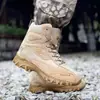 Sapatos Masculinos de Tamanho Grande Transfronteiriços Botas de Treinamento de Combate Novo Outono Masculino Cano Alto Sapatos de Trabalho Externo Sapatos de Caminhada Sapatos Masculinos