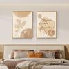 Pintura Colgante Estilo Crema Nórdico para Sala de Estar Estilo Abstracto Simple Estilo Avanzado Mural de Pared para Restaurante Pintura Decorativa para Dormitorio Junto a la Cama