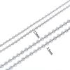 Collar de Acero de Titanio Cadena Básica Versátil Acero Inoxidable No se Desvanece Cadena O Cadena Cubana Caja Cuadrada Cadena de Serpiente Cadena Trenzada de Cesta