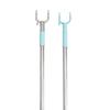 Agita el sonido de tenedor para ropa de acero inoxidable de venta directa al por mayor, poste retráctil para ropa de balcón, tenedor percha, poste para ropa doméstico