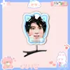 Wang Leehom Grampo de Cabelo 3D com Mola Acessório de Cabelo Mercadoria de Fã de Concerto Material Personalizado