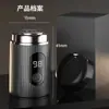 Barbeador Elétrico com Display Digital Selecionado Cuidadosamente para Homens, Mini Portátil de Viagem Lavável em Todo o Corpo Pequeno Canhão de Aço Shaver