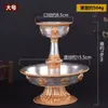 Taza Protectora de Suministros del Tíbet Nepal Cobre Chapado en Oro Chapado en Plata Taza Protectora Tallada a Mano Taza de Ofrenda para Buda Delante de Copa de Vino