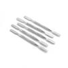 Suministro de Palitos Texturizados de Acero Inoxidable, Palitos para Mezclar Color de Base, Palitos para Mezclar Gel de Fototerapia, Palitos con Forma de Nervadura de Hoja, Al por Mayor en Stock