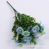 5-garfo 15-cabeça plantas de água artificial Margarida falsa flor sala de estar engenharia flor canteiro decoração pequeno punho cacho marigold flor de seda