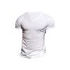 2023 Comercio Exterior Camiseta de Hombre para Exterior Color Sólido Cuello en V Casual Secado Rápido Transpirable Absorbe el Sudor Manga Corta Top Multicolor Cabello en Stock
