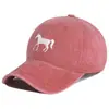 Gorra de Béisbol Bordada con Patrón de Caballo para Hombres y Mujeres, Gorra de Pico Suave Casual y Versátil, Sombrero Protector Solar y de Sombra, Nuevo Estilo Primavera y Otoño