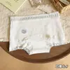 10A Antibacteriano 2026 Novo Doce Estampa Total Roupa Íntima Feminina Algodão Puro Gancho Estendido Confortável Respirável Cueca Boxer para Meninas Jovens