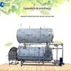 Chaleira de esterilização automática de aço inoxidável para peixes pequenos que fazem a linha de montagem de alimentos para peixes enlatados pote de esterilização de alta temperatura e alta pressão