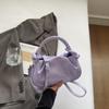 Design Nicho Textura Casual Bolsa Simples Plissada 2025 Primavera Novo Estilo Bolsa Transversal de Ombro Feminina da Moda