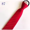 Corbata de Hombre Cremallera Novio Boda Roja 8cm Vestido Negocio Nudo Negro Libre Perezoso Fácil de Tirar Azul Corbata