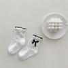Calcetines Nuevos de Primavera y Verano para Niñas, Calcetines Cortos de Princesa para Niños, Calcetines de Encaje Estilo Princesa para Niñas, Calcetines para Bebé con Lazo