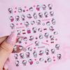 Estilo INS relevo 5D menina decoração de unhas adesivos doce bonito estilo nacional estrela rosa tridimensional coleção de adesivos de unhas