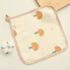 Toalha Quadrada de Algodão Crepe, Toalha para Bebê Recém-Nascido, Paninho de Baba, Paninho de Arroto para Bebê, Lenço para Crianças, Toalha de Rosto Pequena
