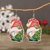 Amazon Transfronterizo Aretes de Madera Árbol de Navidad Alce Papá Noel Gancho para Oreja Femeninos Explosiones Europeas y Americanas Aretes de Hombre de Jengibre