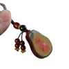 Llavero de Palosanto de Moda con Pintura Colorida, Colgante de Accesorio Creativo, Adorno para Bolso, Adorno Colgante, Regalo
