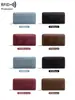 Nueva cartera tejida con patrón RFID transfronteriza para mujer, billetera larga multi-compartimento para libreta de ahorros, bolso de mano vintage de gran capacidad