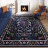 Alfombra para Sala de Estar Estilo Americano Retro de Temu Amazon, Alfombra Antideslizante y Resistente al Desgaste para Sofá, Alfombra Fácil de Cuidar para Mesita de Noche de Dormitorio
