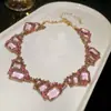 Reflejando la Belleza del Lago y el Agua~Brillante Collar Cuadrado Tachonado con Diamantes Irregulares, Cadena para Clavícula de Lujo Ligero y de Alta Gama, Artesanía Pesada y Lujoso Accesorio para el Cuello